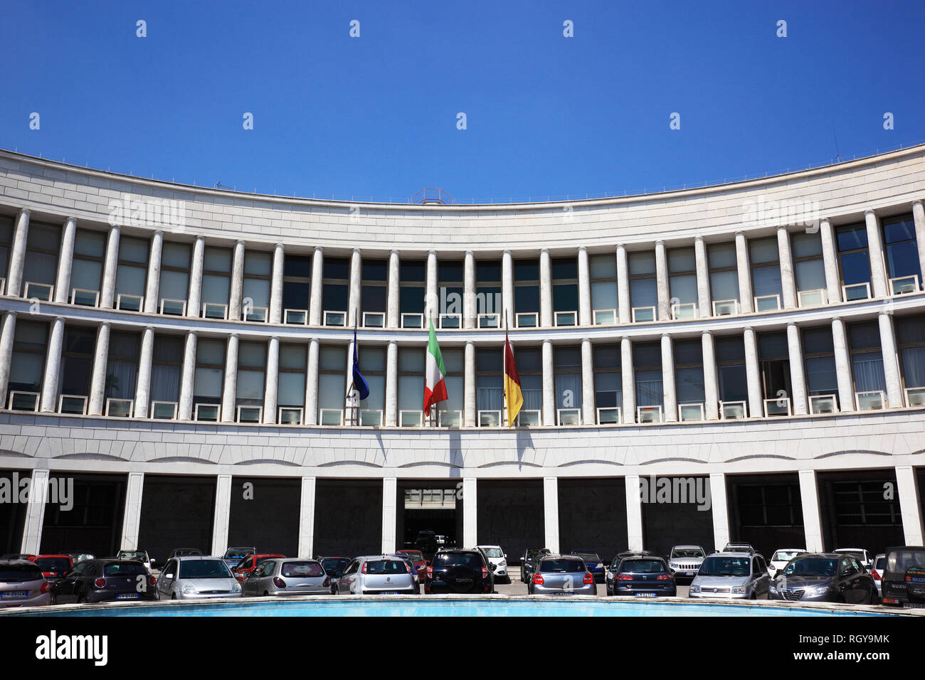 Palazzo dell'INA, Esposizione Universale di Roma, Weltausstellung Rom, EUR, Italien Foto Stock