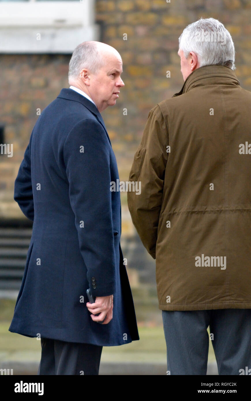 Robbie Gibb (Downing Street Communications Director) a Downing Street, Jan 2019 Foto Stock