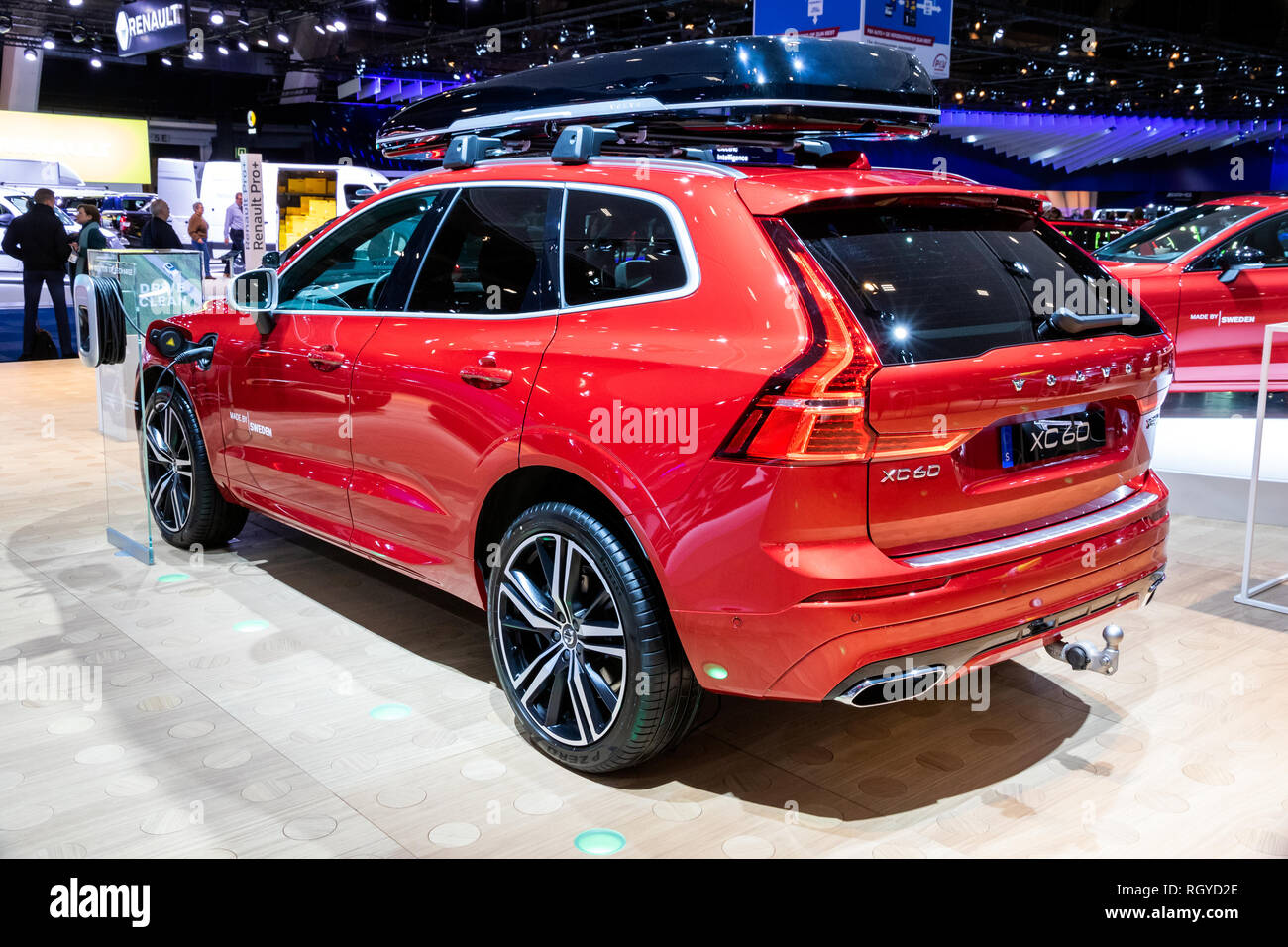 Bruxelles - Jan 18, 2019: Volvo XC60 auto presentati presso la 97Bruxelles Motor Show 2019 Autosalon. Foto Stock