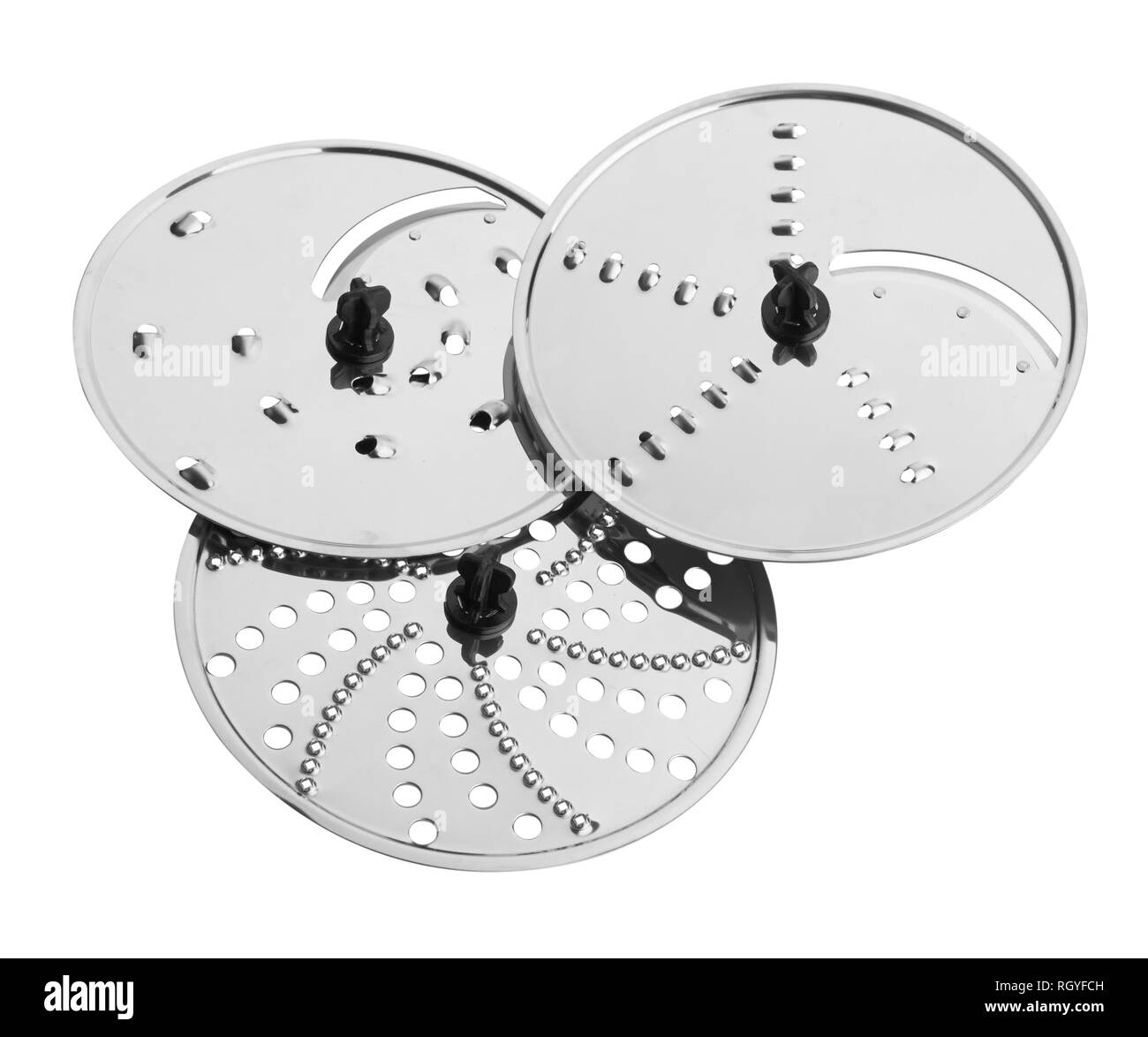 Electric frullatore a immersione su sfondo bianco Foto Stock