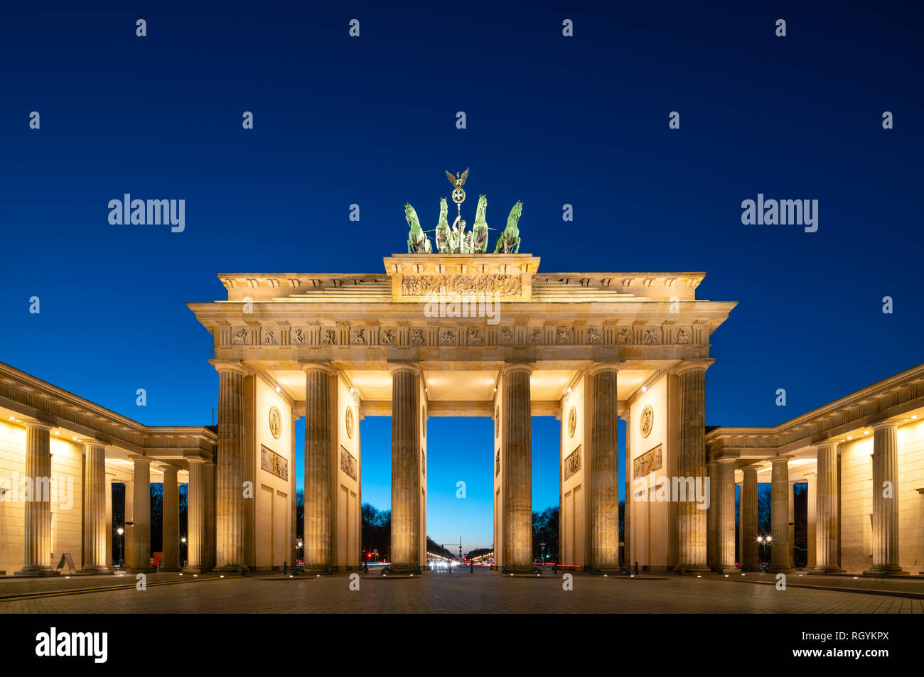 Berlino Germania Berlin Brandenburg Gate, Berlin Brandenburger Tor, Berlin Pariser Platz. Foto Stock