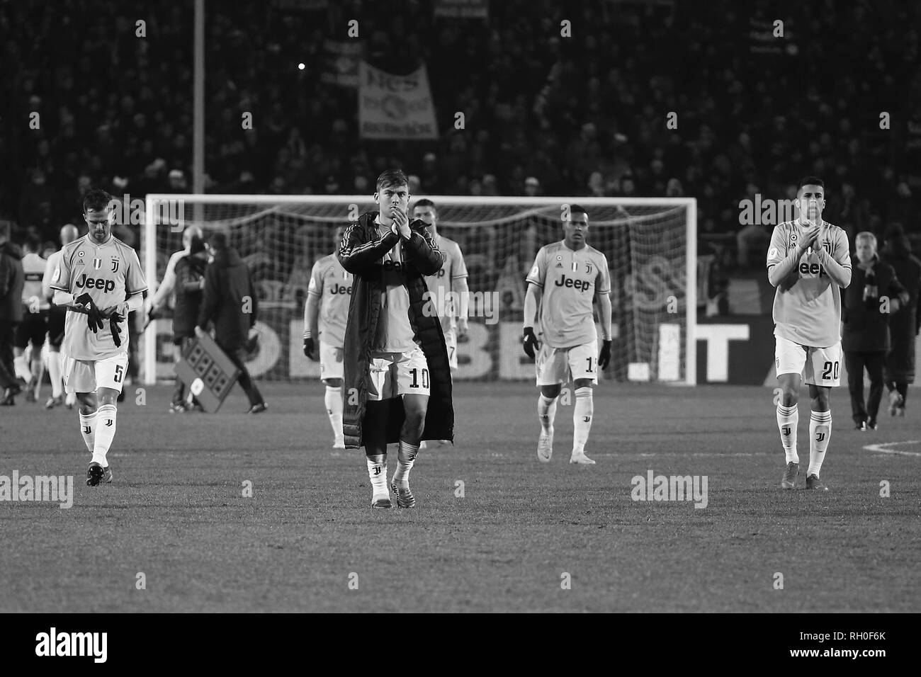 Bergamo, Italia. 30 gen, 2019. Calcio Coppa Italia TIM 2018-19 ATALANTA - JUVENTUS 3-0 nell'immagine: JUVENTUS Credit: Indipendente Agenzia fotografica/Alamy Live News Foto Stock