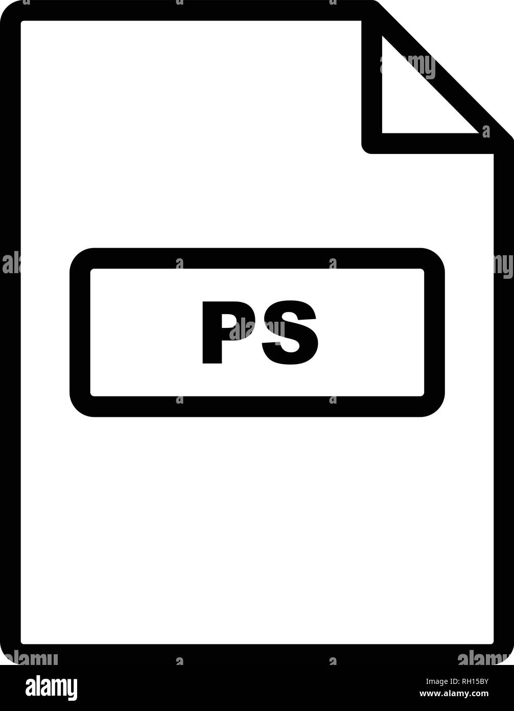 Il vettore PS icona Icona segno illustrazione vettoriale per un uso personale e uso commerciale... Look pulito e icona alla moda... Illustrazione Vettoriale