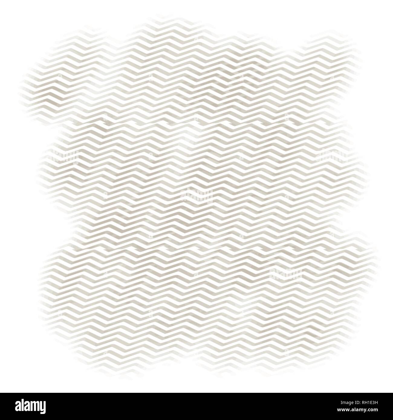 Fawn beige abstract zig zag su sfondo bianco, illustrazione vettoriale Illustrazione Vettoriale