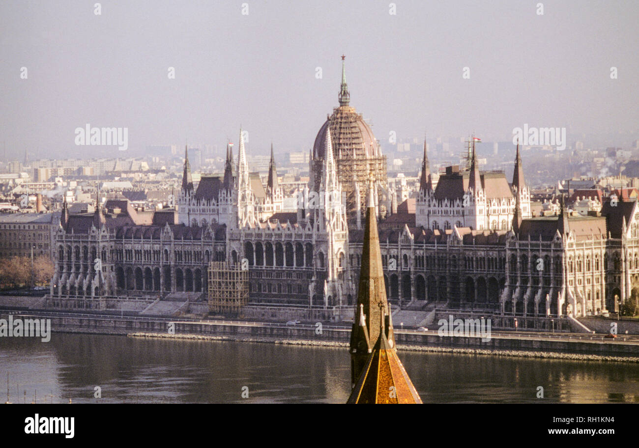 Parliamentbuilding Budapest Ungheria una delle più antiche in Europa ai parlamenti edificio Foto Stock