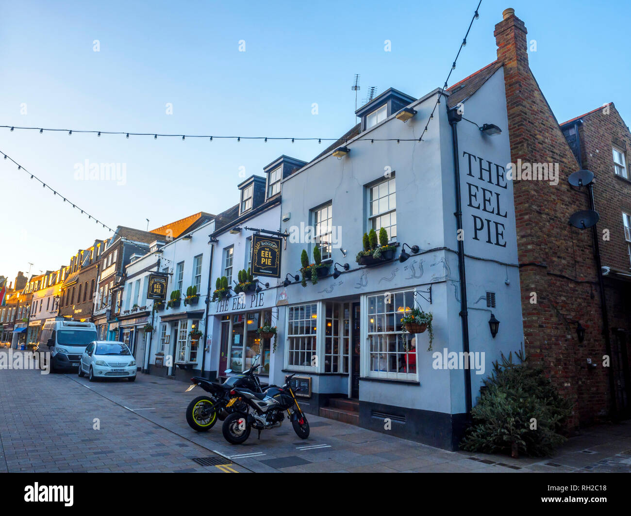 Church street a Twickenham - Londra, Inghilterra Foto Stock