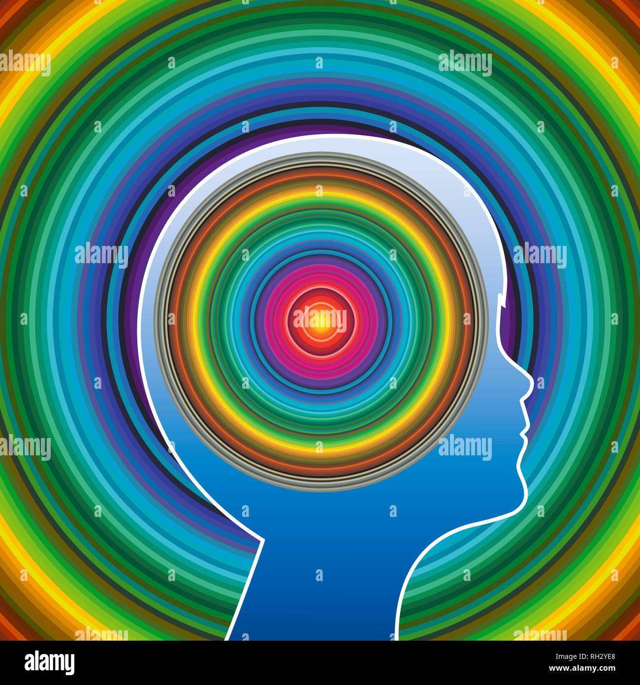 Affetti da disturbo da deficit di attenzione e iperattività anche chiamato ADHD Foto Stock