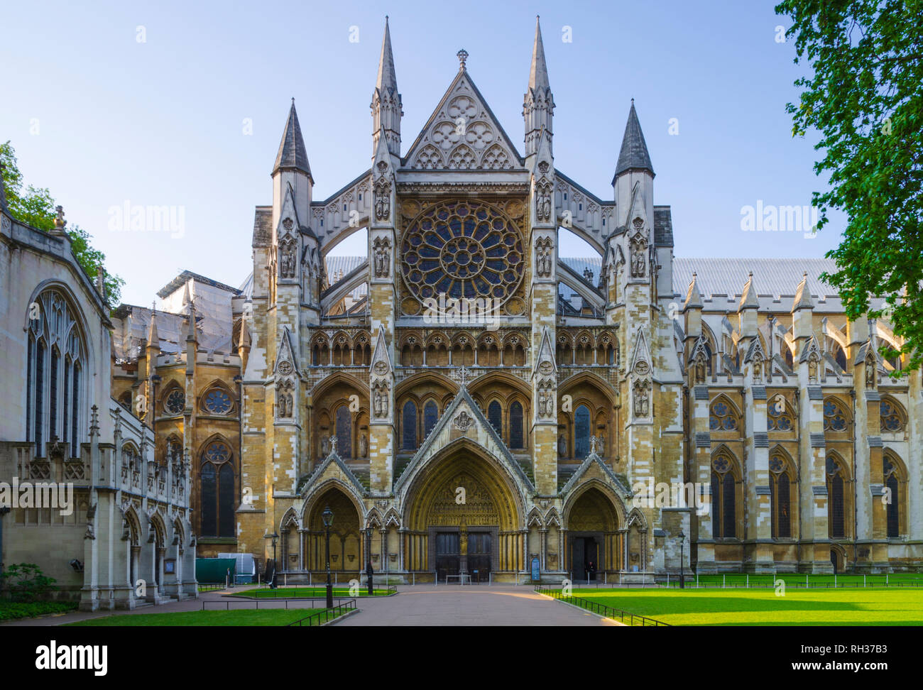 Regno Unito, Inghilterra, London, Westminster Abbey, grande porta nord Foto Stock