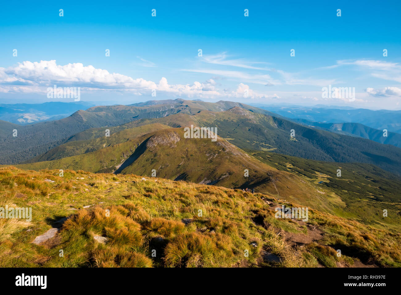 Vista del parco nazionale dei Monti Tatra a Zakopane Foto Stock