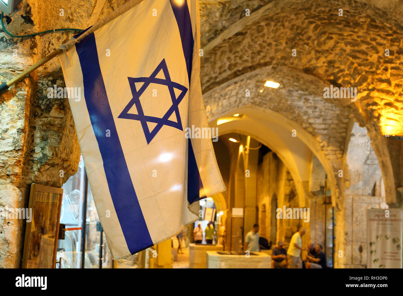 Bandiera israeliana Foto Stock