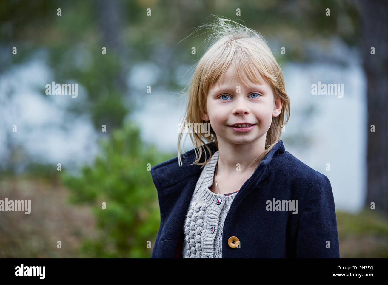 Ragazza sorridente Foto Stock