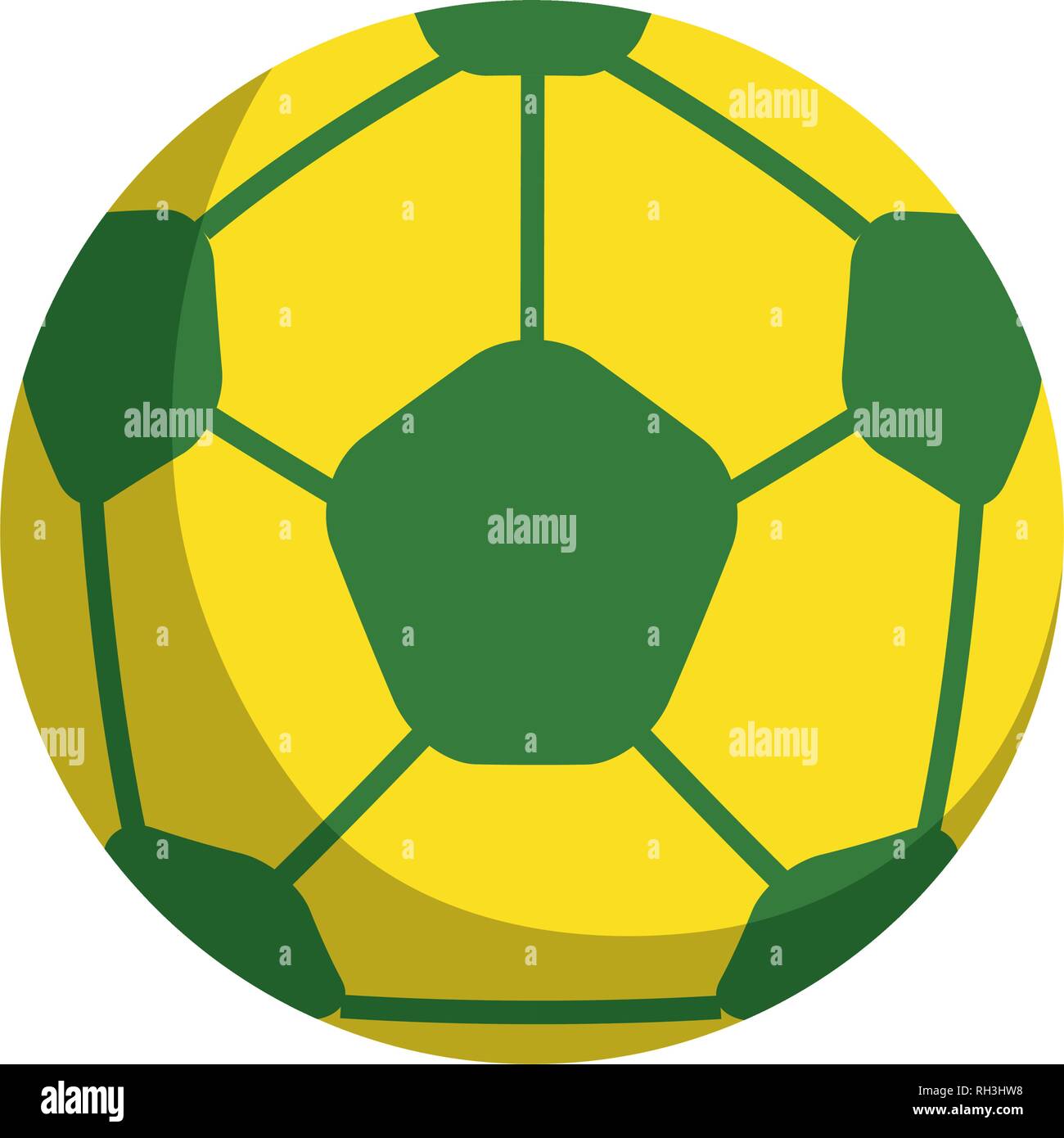 Pallone da calcio icona isolato Illustrazione Vettoriale