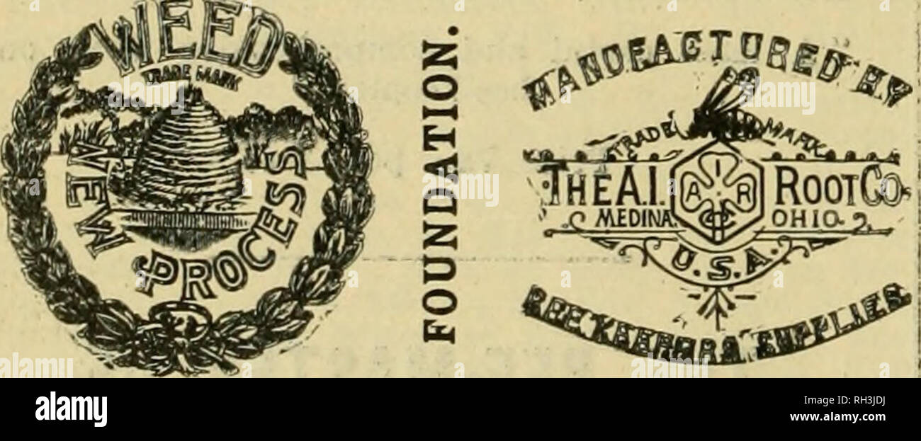. British bee ufficiale &AMP; gli apicoltori consigliere. Api. l^EE CANDY DI B ALDWINS famoso rendono ancora LBaOS. Campione 61b., post libero, 3/- riduzione per quantitativi. Il "S. J. 1* apiario", BROMLEY, KENT.. I concessionari e gli apicoltori vedrà i suddetti scambi; contrassegni stampigliati su ogni confezione originale del Boot erbaccia, e sulla slitta all interno di ogni tale confezione, dal 1 lb. al 50 lb. dimensioni. " WEED " eccelle su tutte le altre fondazioni in puro-, ness, con impossibilità di comunicare fallo brood; germi, tenacità e conseguente economicità, facilità di manipolazione al ail volte senza rottura,! E acc Foto Stock