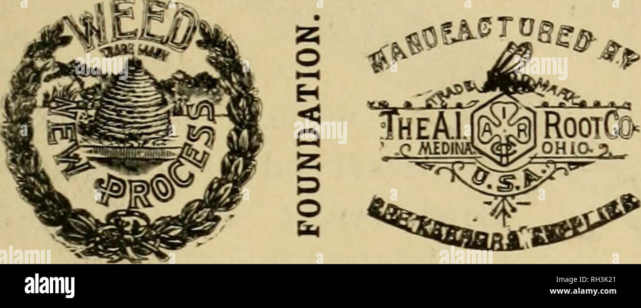 . British bee ufficiale &AMP; gli apicoltori consigliere. Le api. ^ov. 19, 1908.] LA BRITISH BEE ufficiale. 1£E CANDY ©F B ALDWIN il famoso fare ST ll di I LE21DS. Campione 61b., post libero, 3/- riduzione per quantitativi. Il "S. J. B. APIARIO", BROMLEY. KENT. Libri per gli apicoltori. I concessionari e gli apicoltori eee i suddetti marchi stampigliati su ogni pacchetto originale di root, erbacce e sulla slitta all interno di ogni tale confezione, dal 1 lb. al 50 lb. dimensioni. " WEED " eccelle su tutte le altre fondazioni in puro- ness, con impossibilità di comunicare fallo germi di covata, tenacità e conseguente cheapn Foto Stock