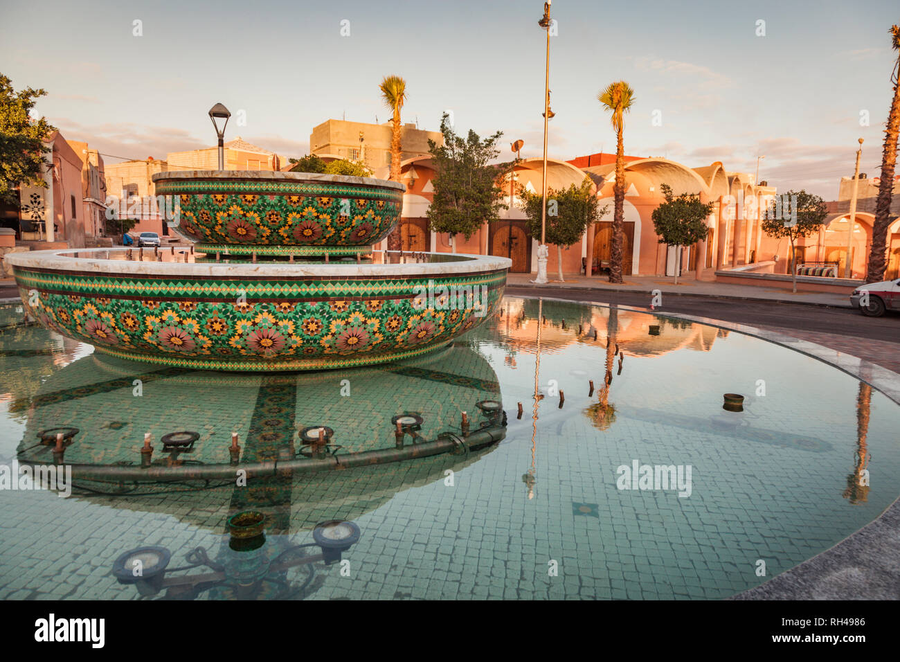 Architettura di Laayoune. Laayoune, Sahara Occidentale e il Marocco. Foto Stock