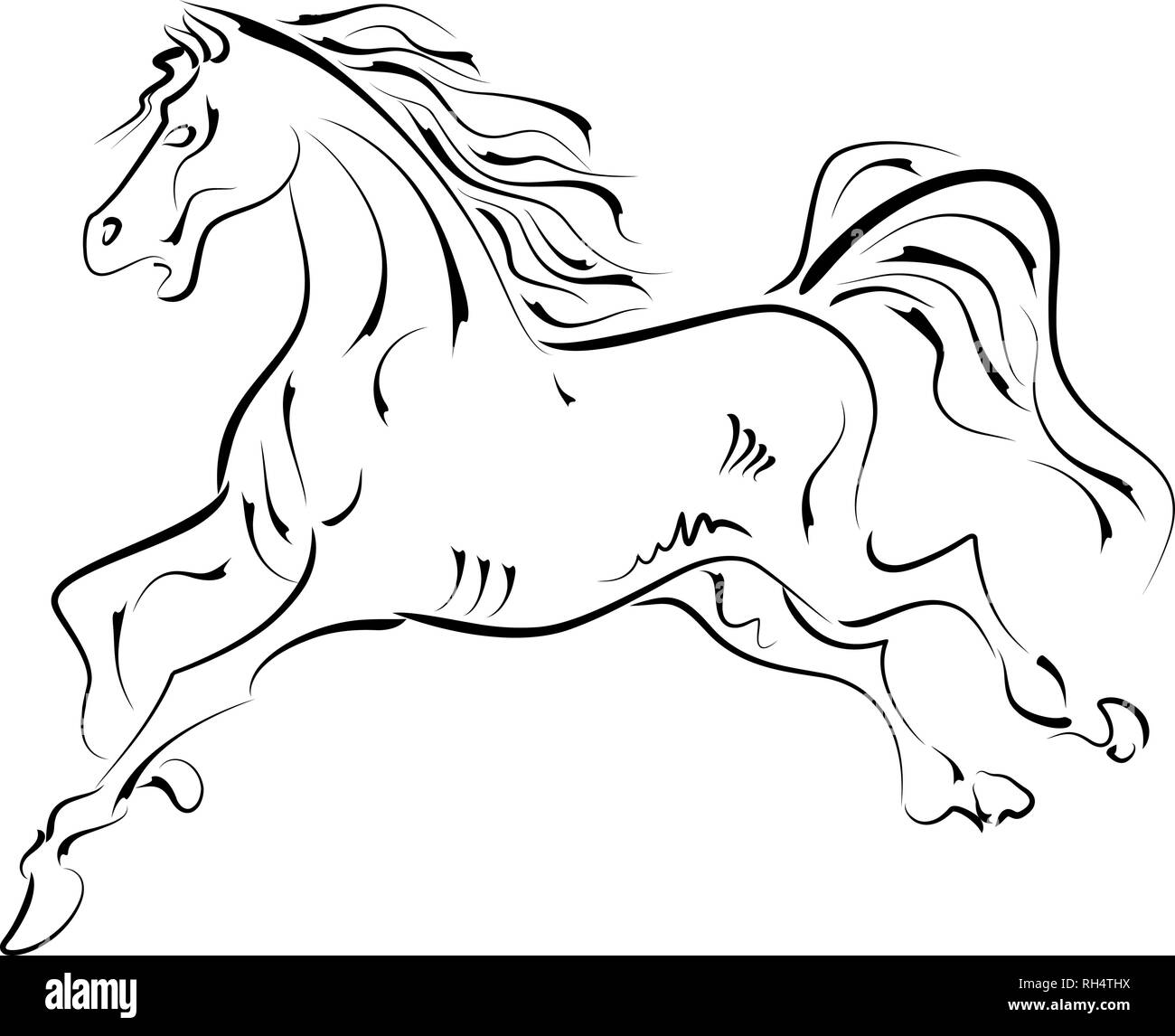 Horse design illustrazione vettoriale Illustrazione Vettoriale