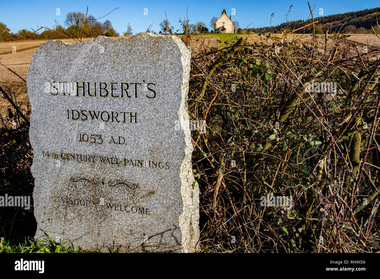 St Hubert Chiesa Chalton Foto Stock