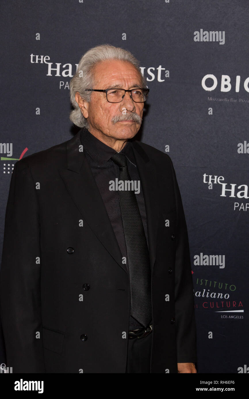 Los Angeles, Stati Uniti d'America. Il 31 gennaio, 2019. Attore Edward James Olmos assiste 'Cattura Italia - Los Angeles' festival all armonia teatro oro su gennaio 31, 2019 a Los Angeles. Credito: Vladimir Yazev/Alamy Live News. Foto Stock