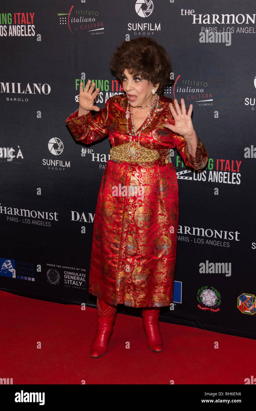 Los Angeles, Stati Uniti d'America. Il 31 gennaio, 2019. Gina Lollobrigida assiste 'Cattura Italia - Los Angeles' festival all armonia teatro oro su gennaio 31, 2019 a Los Angeles. Credito: Vladimir Yazev/Alamy Live News. Foto Stock