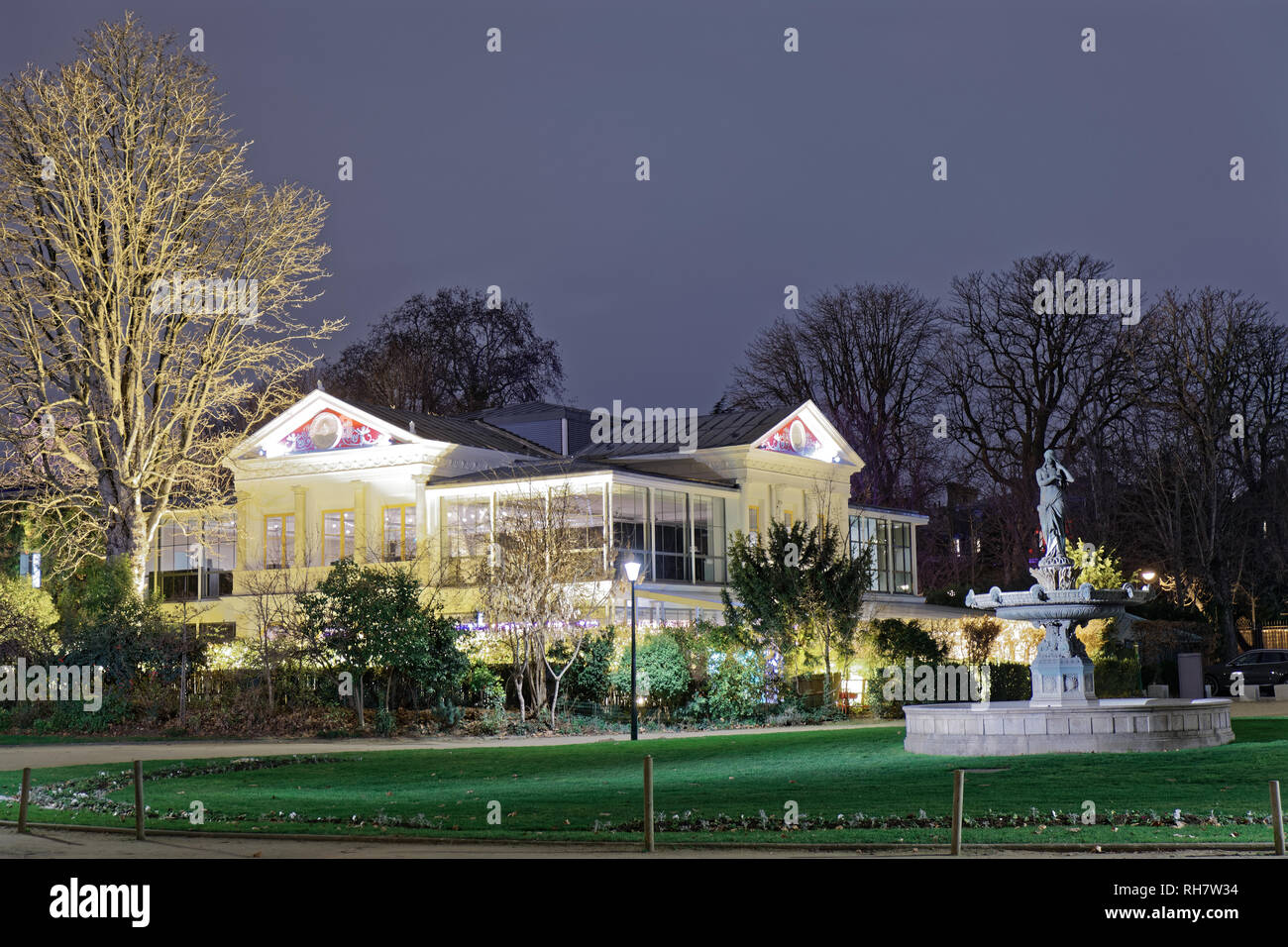Pavilion Gabriel nella Champs-Elysees gardens - Parigi, Francia Foto Stock