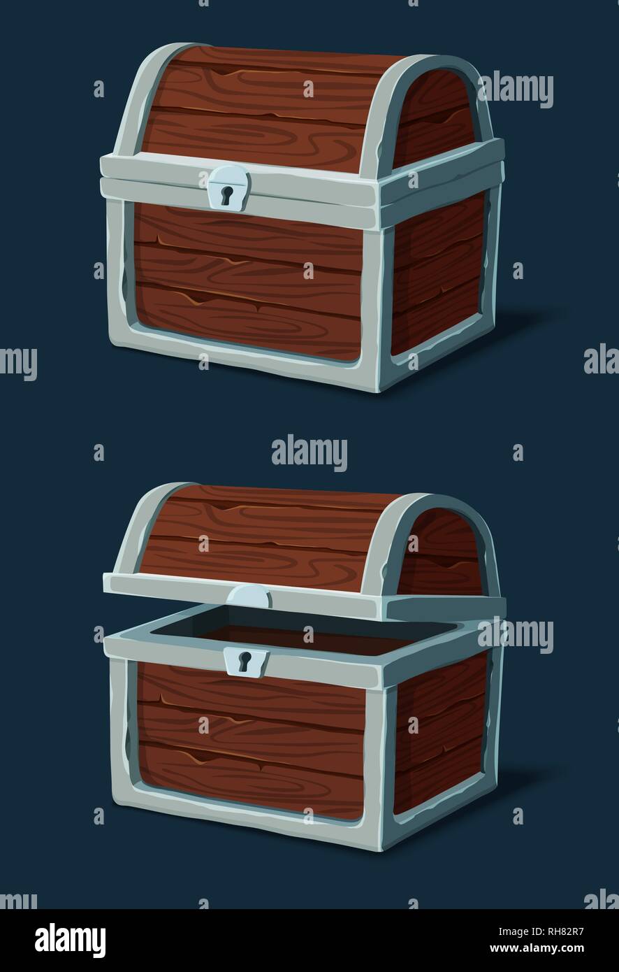 Chiusura cassa in legno Illustrazione Vettoriale