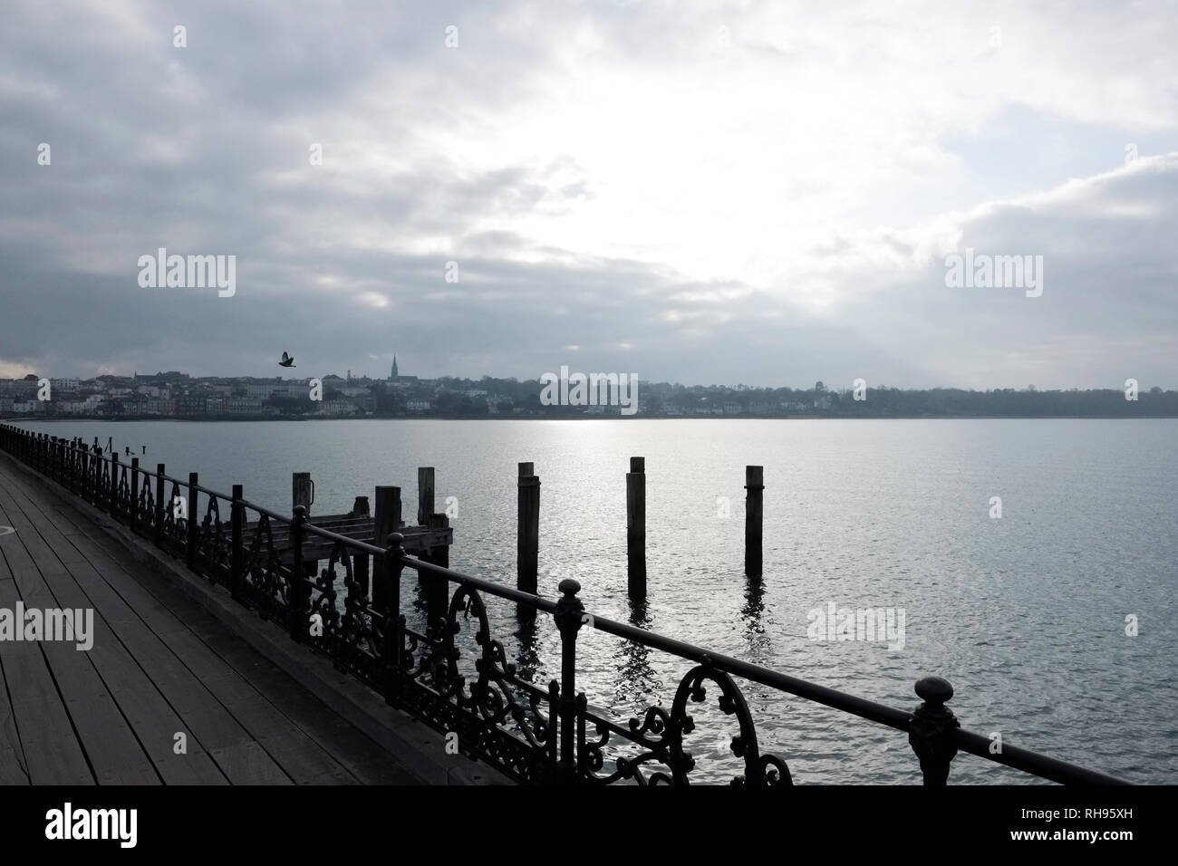 Ryde Pier Head, Ryde, Isle of Wight, Inghilterra, Regno Unito. Foto Stock