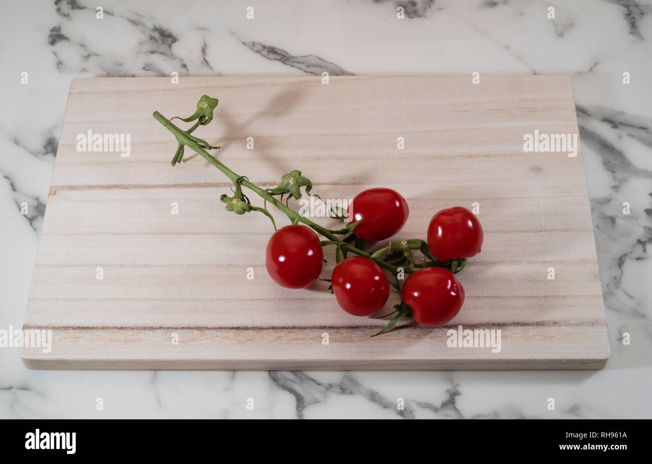 Pomodori di ciliegia Foto Stock