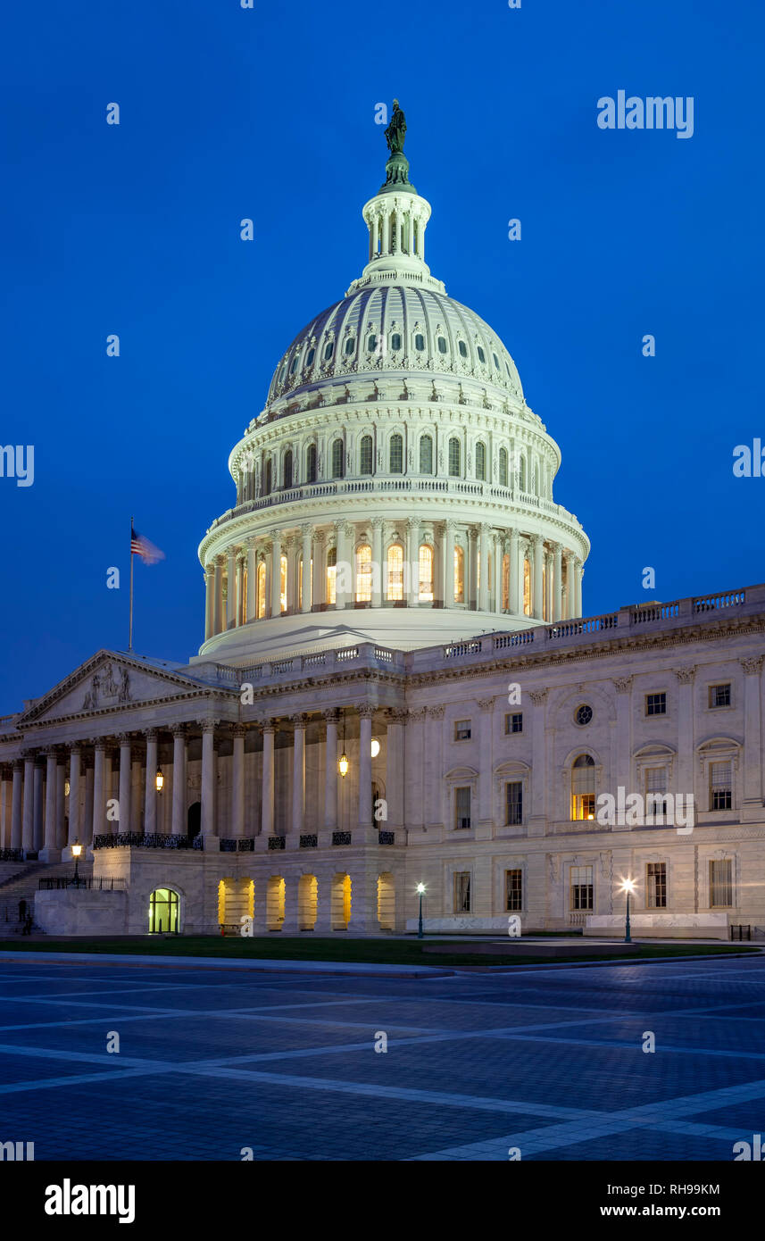 Stati Uniti Capitol Building, Washington, Distretto di Columbia USA Foto Stock