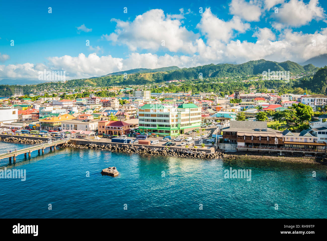 Roseau, Dominica, dei Caraibi Foto Stock