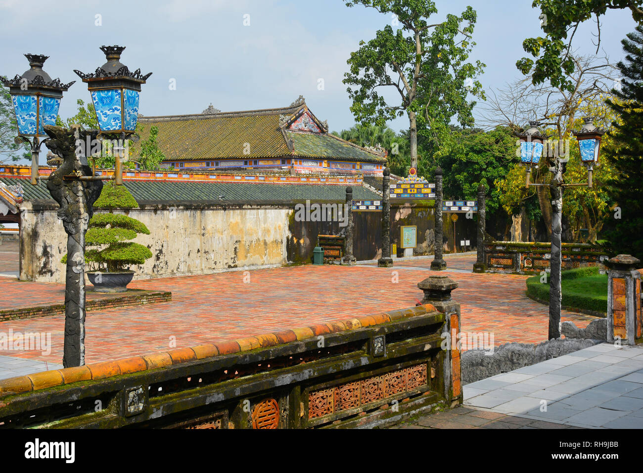 Il possibile Chanh cortile del palazzo nella città imperiale, tonalità, Vietnam Foto Stock
