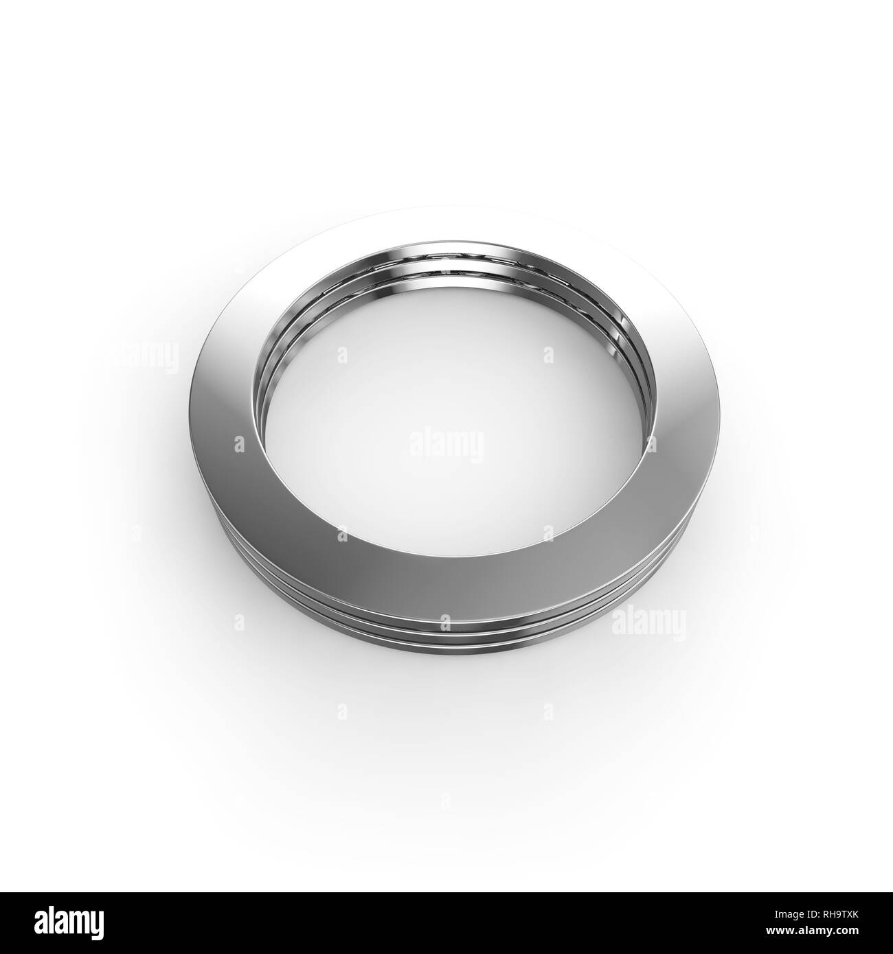 3D illustrazione del reggispinta a sfera. Bianco sfondo isolato Foto Stock