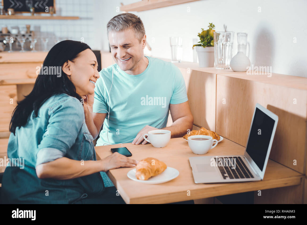 Il boss motivati e di segreteria a parlare di nuovo progetto Foto Stock
