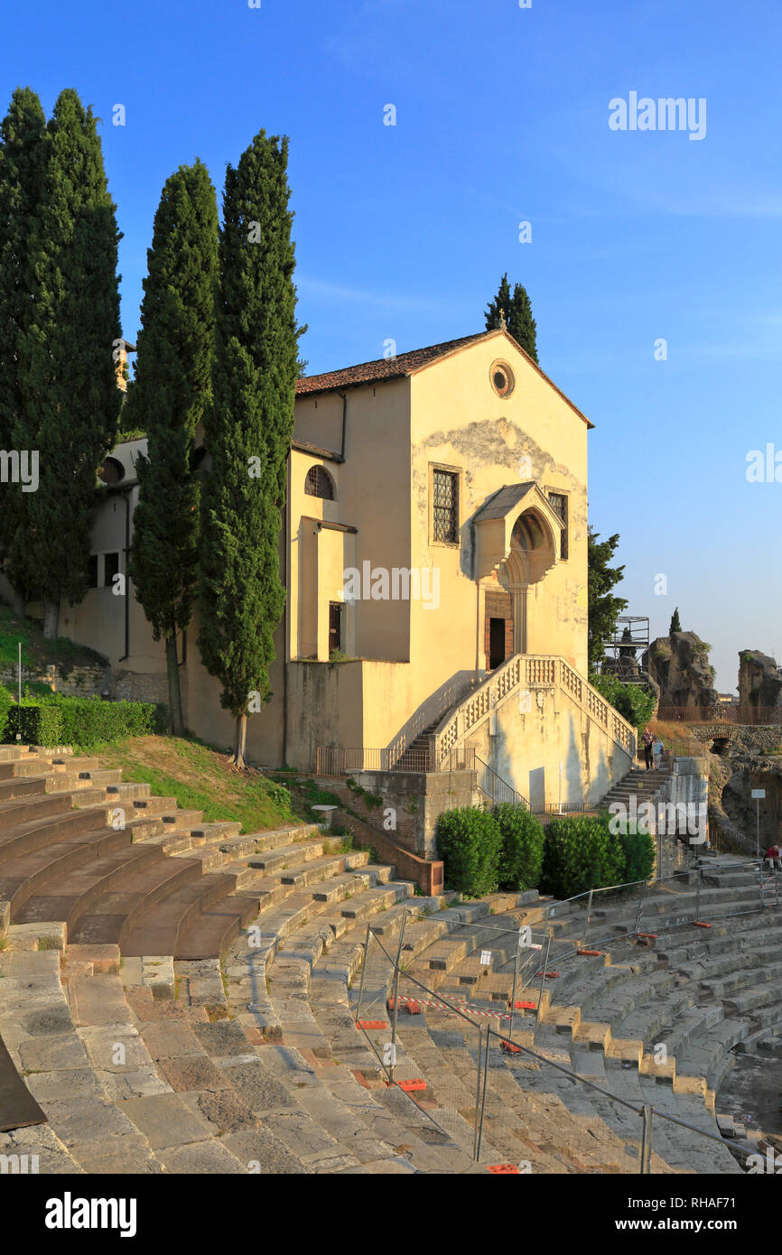 La chiesa dei Santi Siro e libera nel teatro romano, Verona,