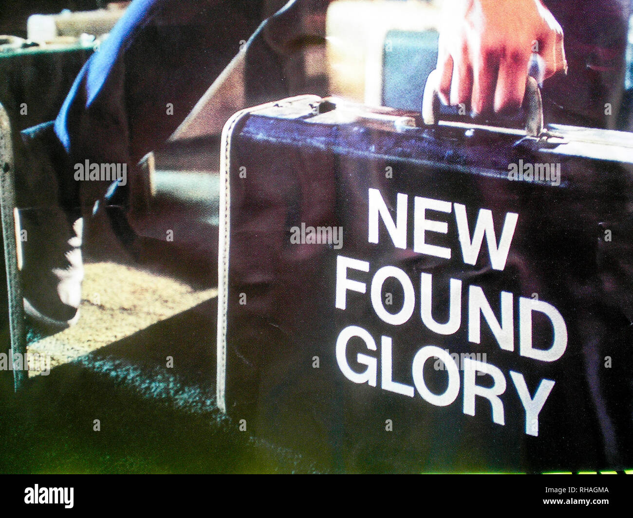 New Found Glory, poster in Street, Cardiff Wales, Regno Unito Foto Stock