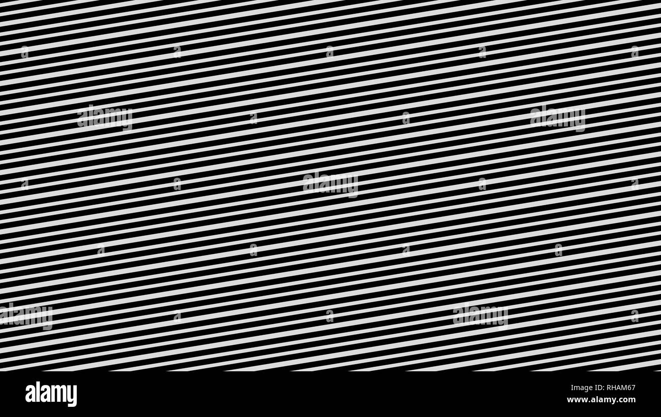 Stripes white & linee nere striature nero scuro modelli astratti Foto Stock
