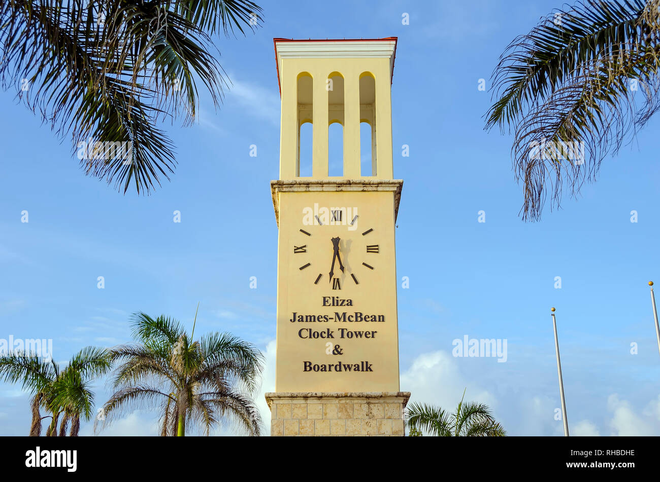 Eliza James-McBean Clock Tower Frederiksted Saint Croix U.S. Isole vergini Foto Stock
