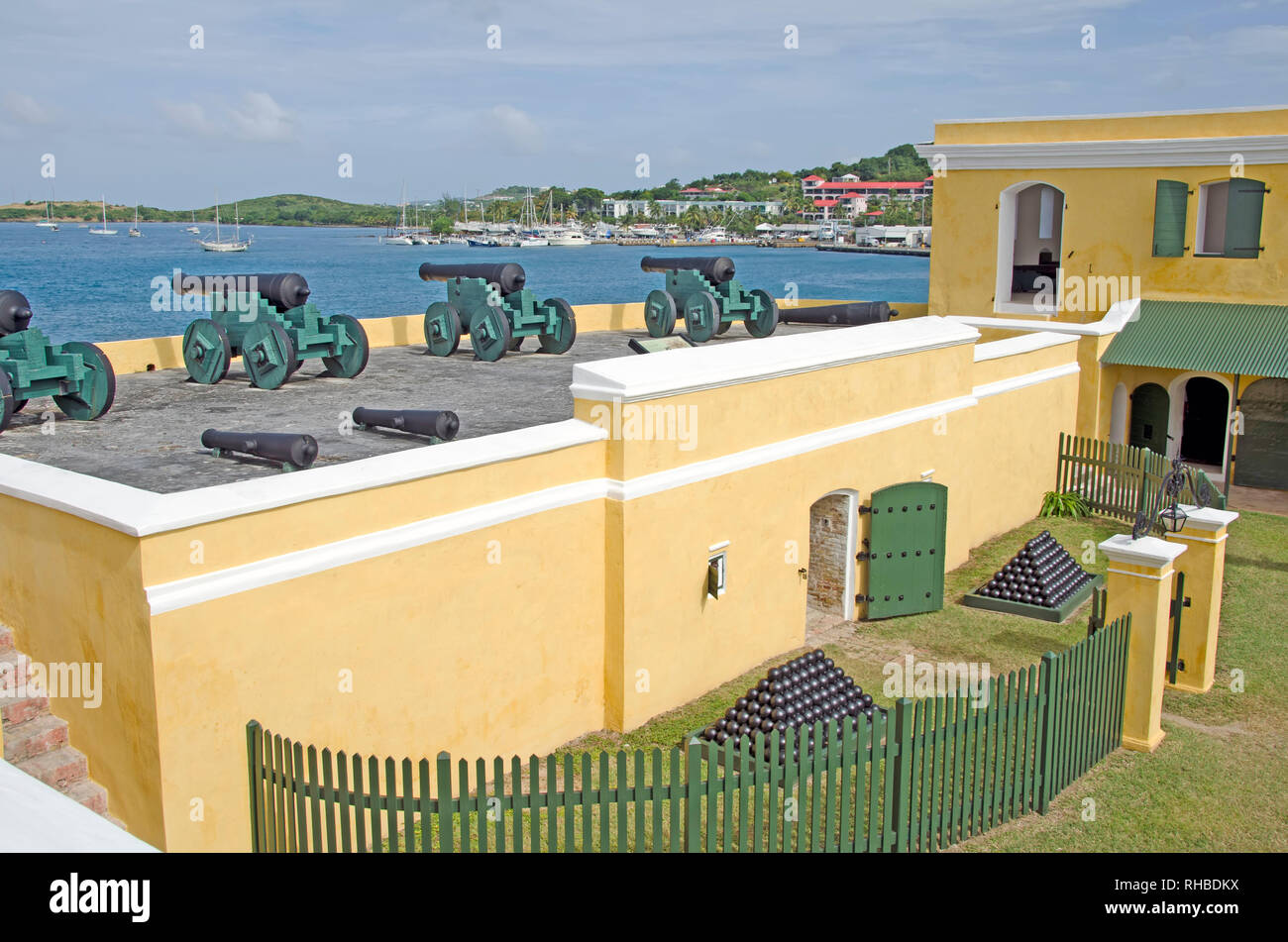 Fort Christiansvaern, Christiansted National Historic Site, Saint Croix, U.S. Isole vergini Foto Stock