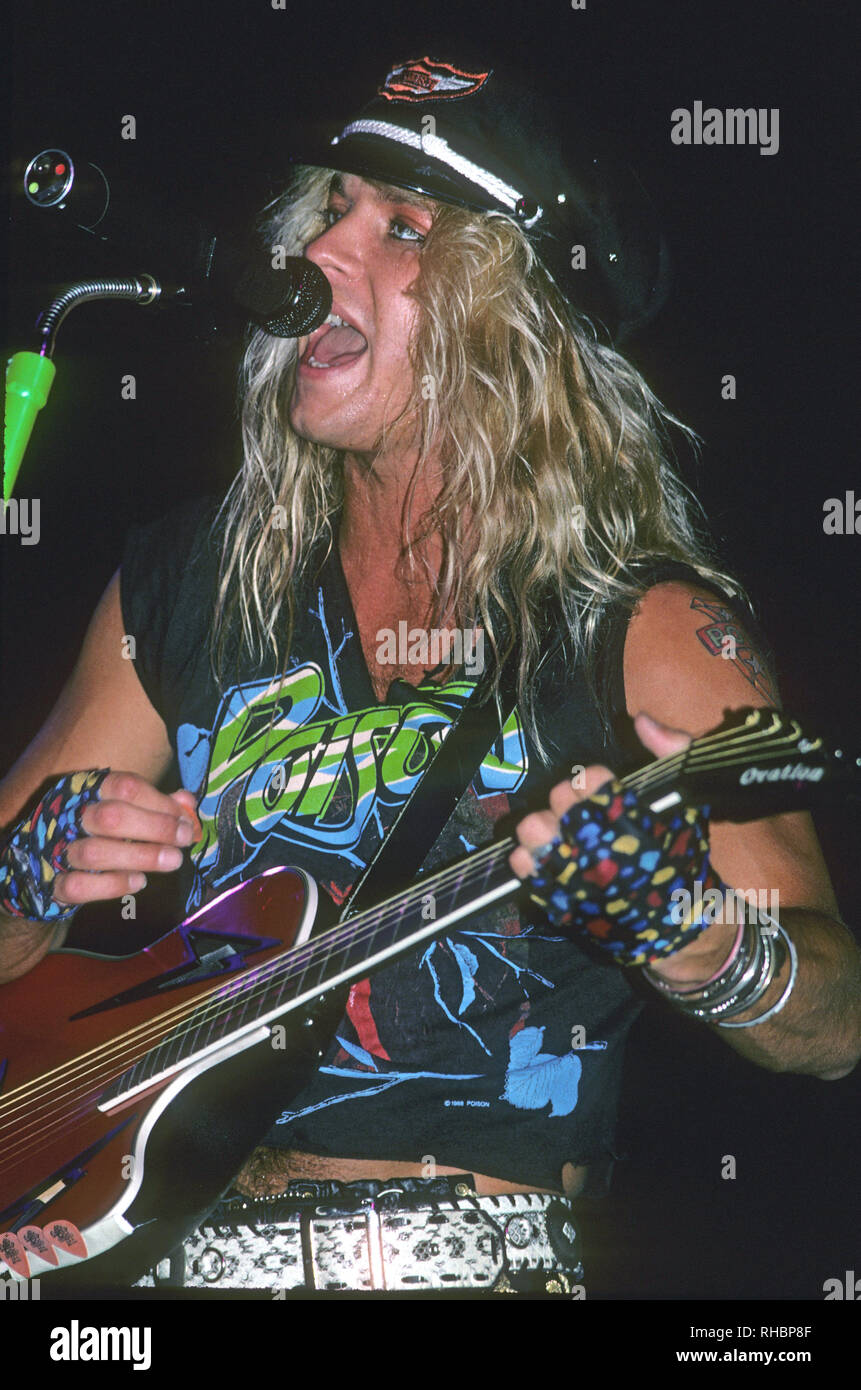 Il veleno rock americano di gruppo con C.C.DeVille nel 1998. Photo: Jeffrey Mayer Foto Stock