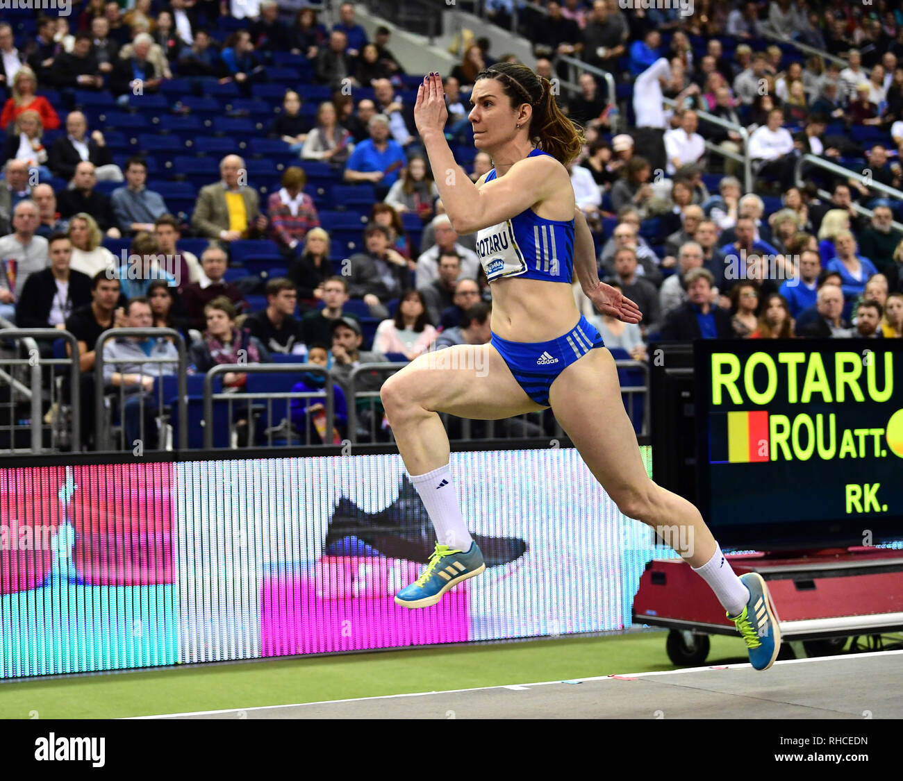Berlino Germania 01 Feb 2019 Istaf Indoor Salto In Lungo Le Donne Per Lo Mercedes Benz Arena Alina Rotaru Romania All Inizio Credito Soeren Stache Dpa Alamy Live News Foto Stock Alamy