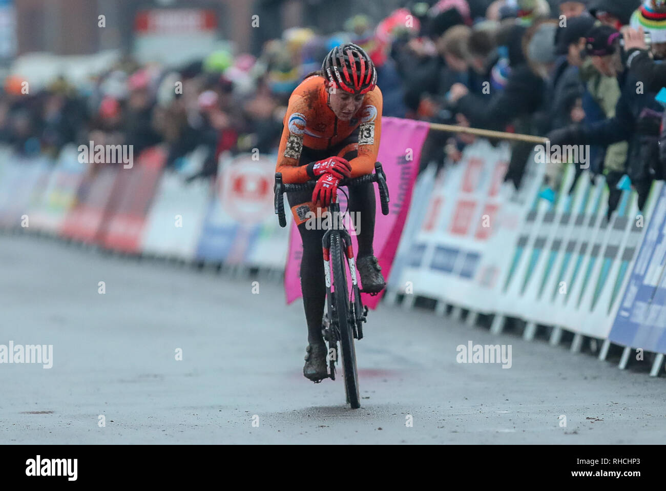 2° febbraio 2019. Bogense, Danimarca Worldchampionships Cyclecross Credit: arancione foto vof/Alamy Live News Foto Stock