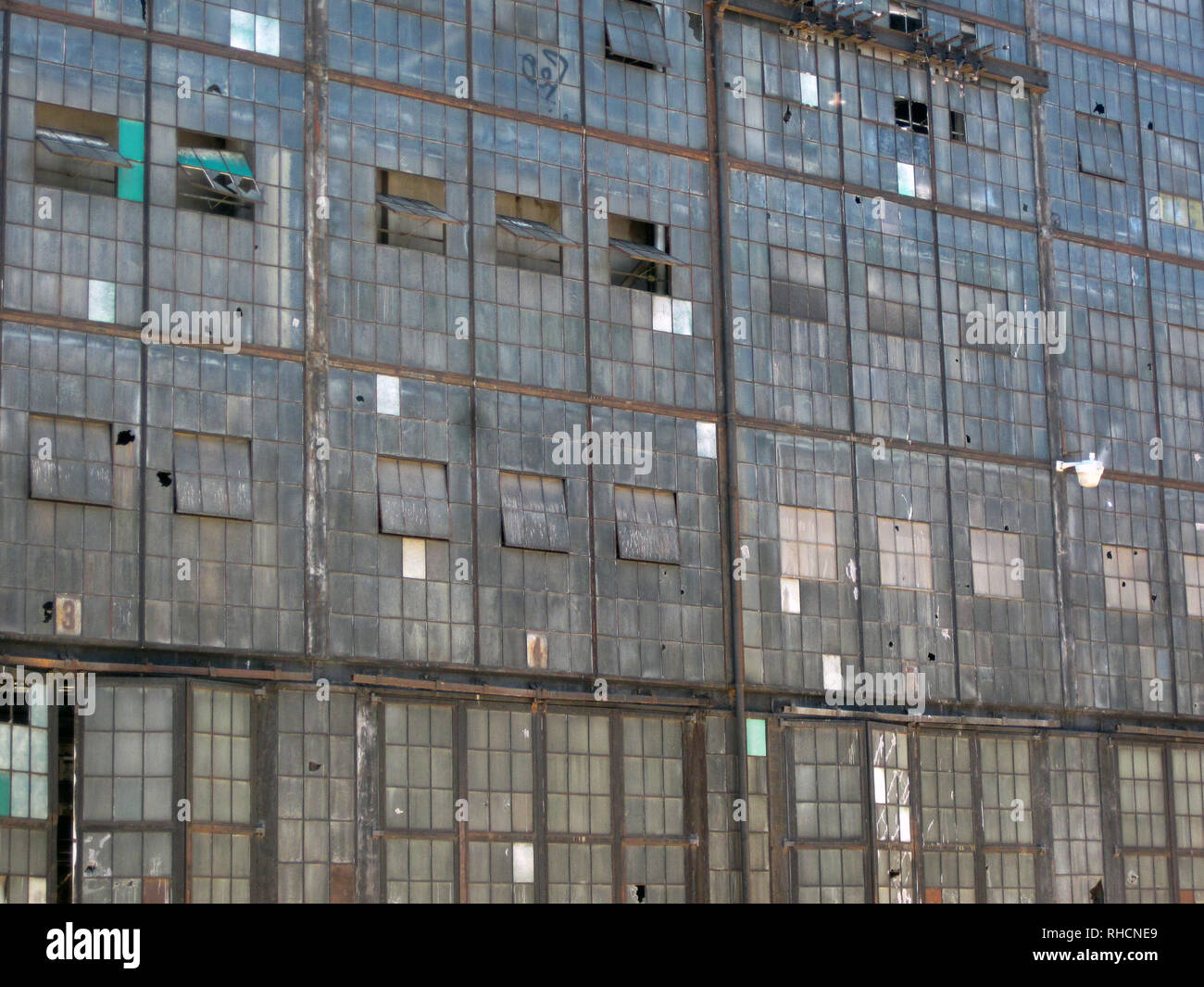Un magazzino abbandonato in Albuquerque, Nuovo Messico. Foto Stock