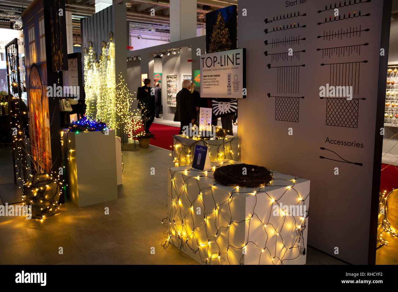 Impressioni del più grande più importante fiera internazionale per decorazioni stagionali e di gioielleria in ffm Germania Foto Stock