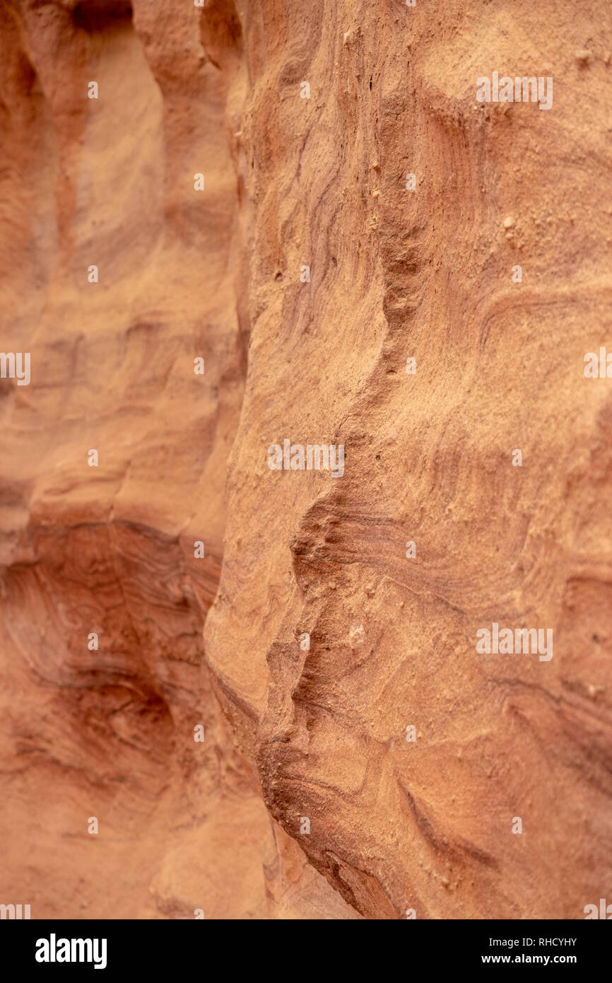 Roccia della Red Canyon in Israele sud Foto Stock