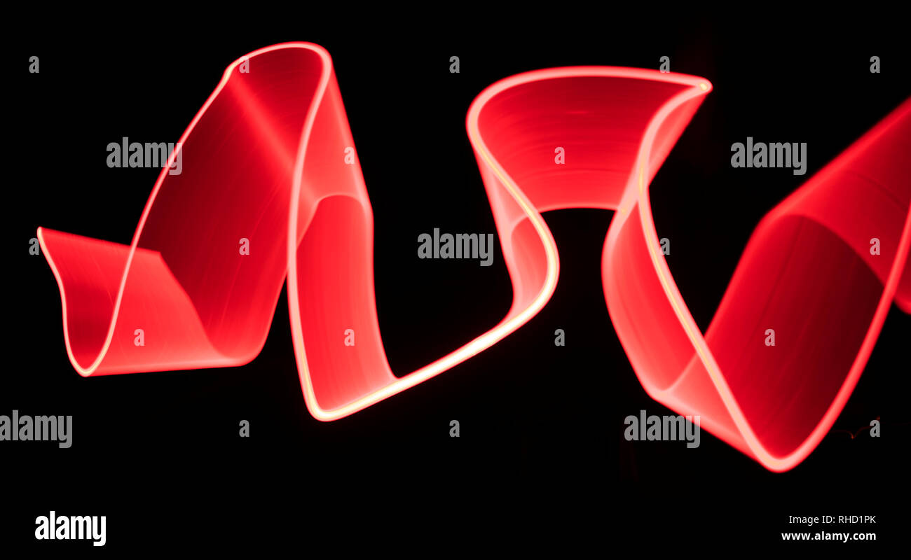 Arte luce motion blur stile grafico fotografia Foto Stock
