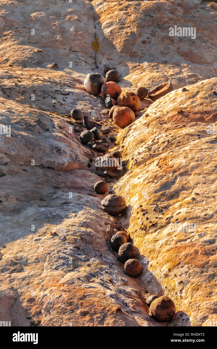 Moqui marbls alla Spencer piatto, Utah Foto Stock