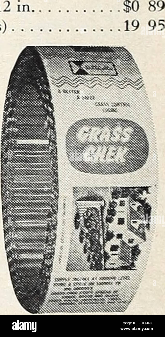 . Bolgiano il capitol city semi : 1960. Vivai (orticoltura) cataloghi; lampadine (piante) cataloghi; Verdure cataloghi; utensili da giardino cataloghi; semi cataloghi. Noi; lungo iences, drieas e liednes pro- vides barriera per impedire lo spargimento di erba oltre il punto desiderato. Montato a filo con il terreno. Elimina la mano di erba di trimming. Tosaerba rivestimenti come lei mow. Fatta di lunga durata di ondulato in acciaio zincato. 40 ft., 4 in largo, $4,98; 40 ft., 6 in largo, $7.49. Radice No-See barriera 2-ft. Sezione. Altezza 12 nella casella 50 ft. (25 sezioni) erba Chek fatta di corru- gated alluminio con bordi orlati per Foto Stock