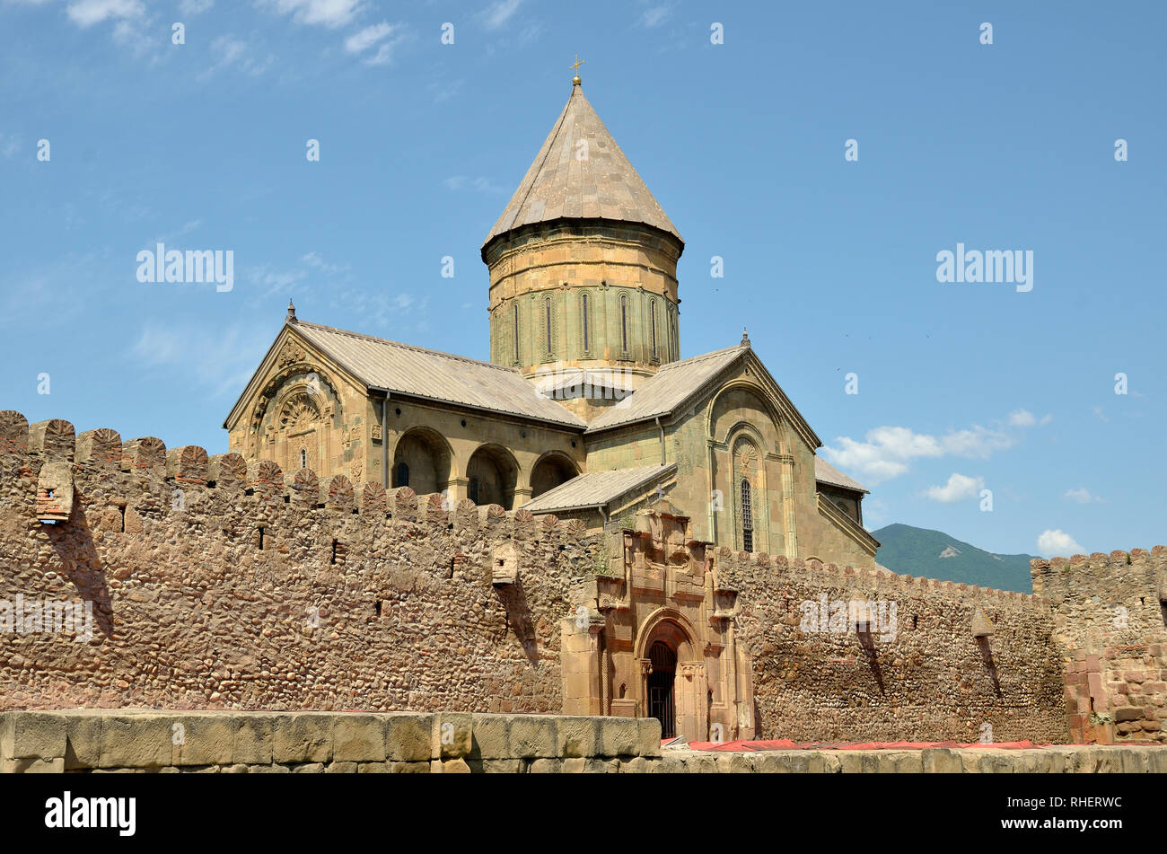 Cattedrale di Svetitskhoveli, Mtskheta, Georgia Foto Stock