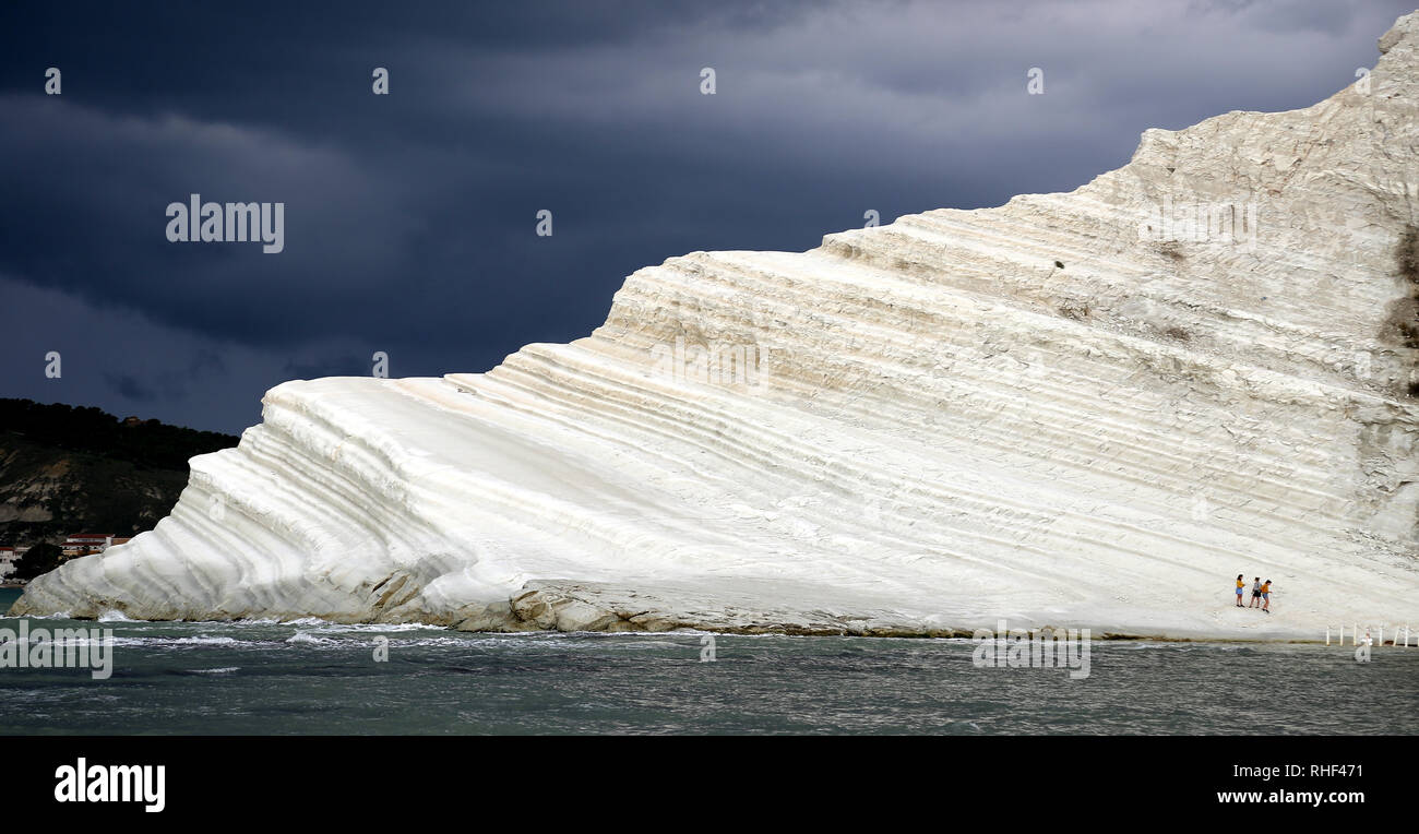 La Scala dei Turchi. 4 Foto Stock