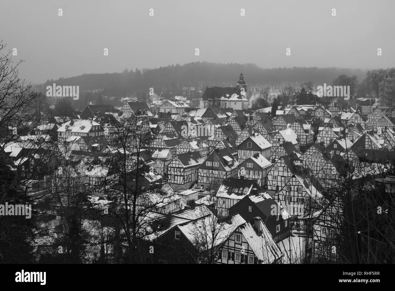 La Germania Città Vecchia di Freudenberg vicino a Colonia e a Siegen Foto Stock