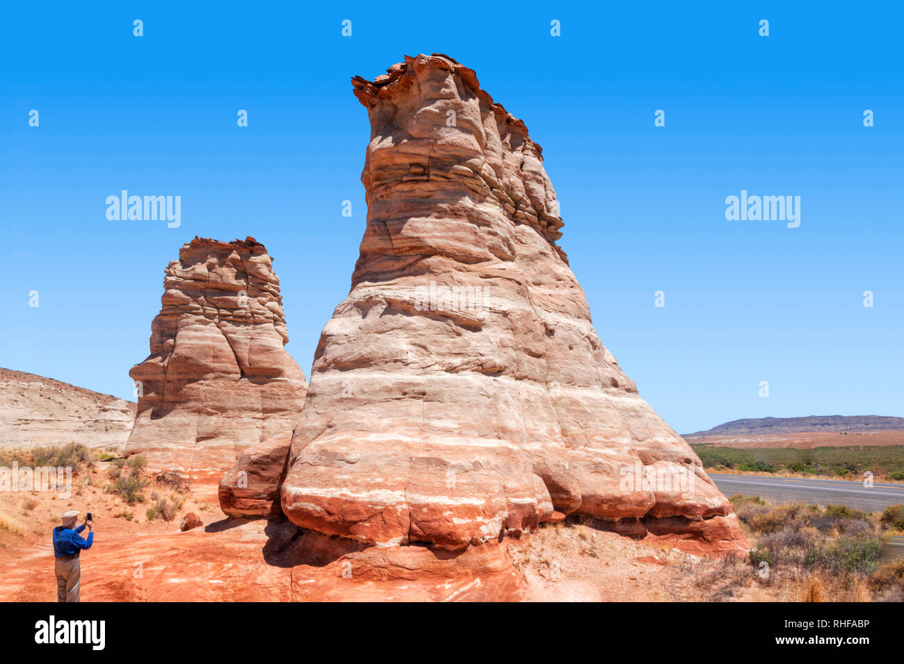 Piedi di elefante, vicino alla Monument Valley Foto Stock